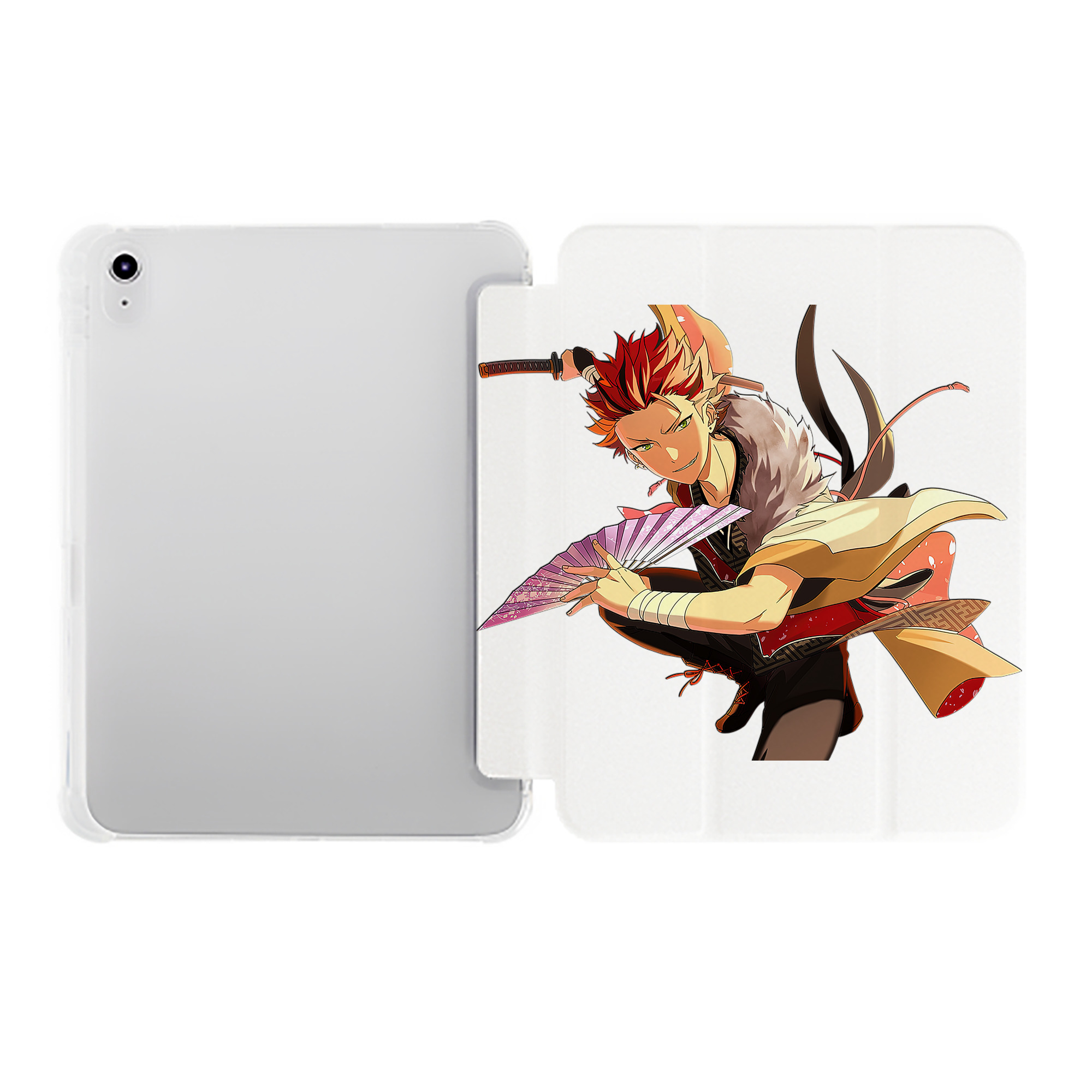（画像用） あんさんぶるスターズ! Ensemble Stars IPad ケース ペン収納付き 三つ折りスタンド PUレザー×シリコン 対応機種9.5/10.5/10.9インチ